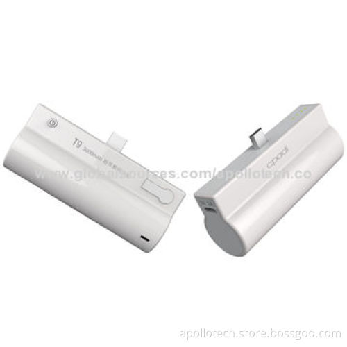 Mobile Phone Chargers, Universal Smartphone Tail Plugs with Standing Function, 2,000mAh Capacity
